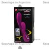 Vibrador con estimulador de clitoris carga usb y control bluetooth